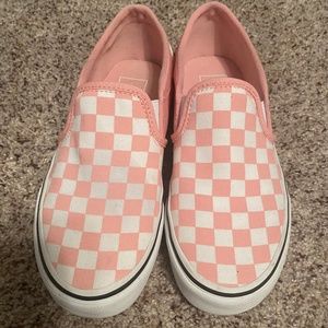 Woman’s Vans pink/white Asher Sneaker size 6.5